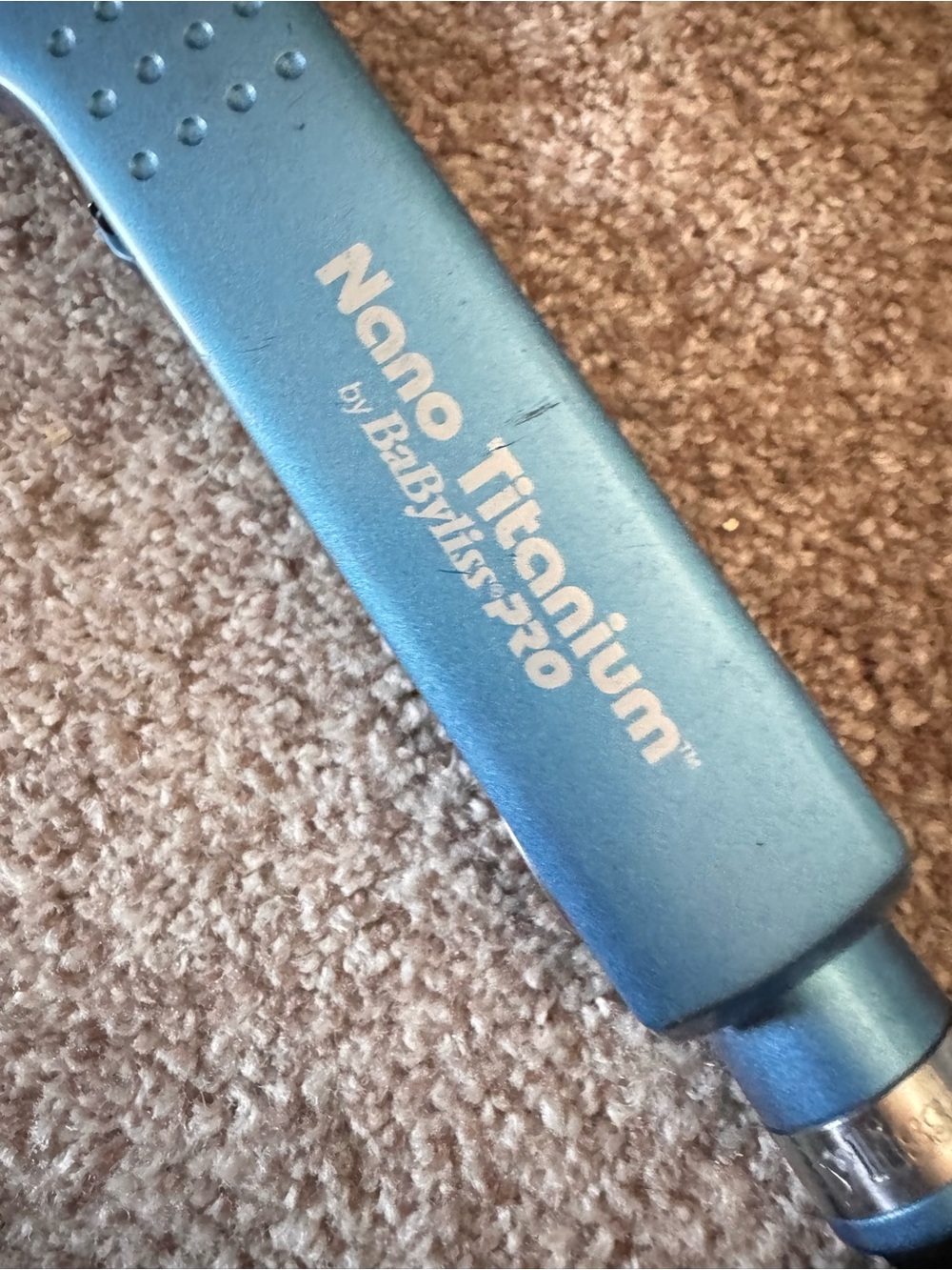 BaByliss Pro Metallic Blue Mini Hair Straightener - Picture 2 of 2